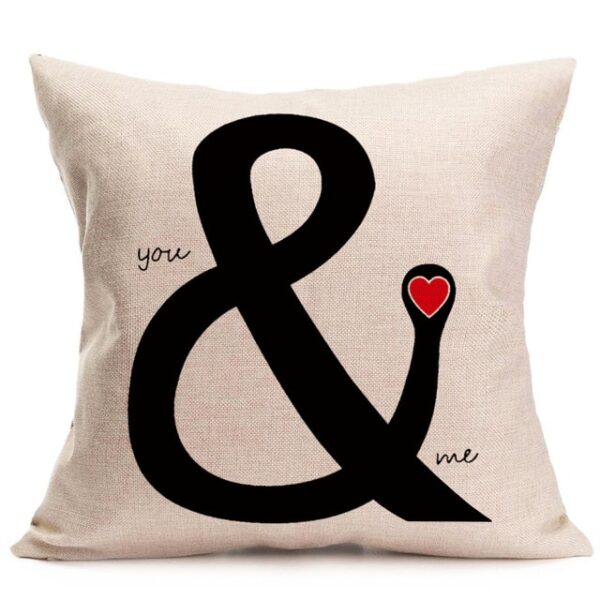 43 43cm Gugma Mr Mrs Cotton Linen Throw Pillow Cushion Cover Valentine's Day Gift Home 4.jpg 640x640 4