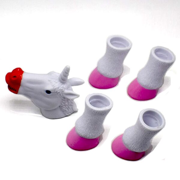 5PCS SET Flying Horse Animals Finger Means Even The Unicorn Finger Hand Puppets for Kids 3