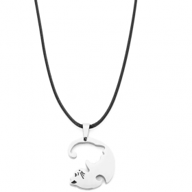 Yin & Yang Cat Necklace - image 4