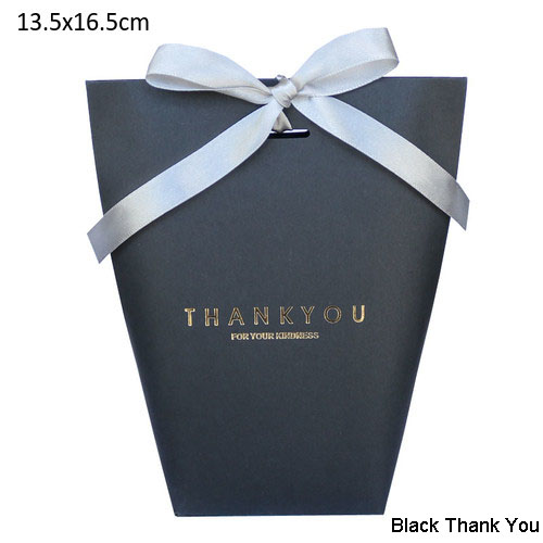 5pcs Upscale Black White Bronzing Merci Candy Bag French Salamat sa Mga Paboritong Kasal sa Kahon sa Regalo 6.jpg 640x640 6