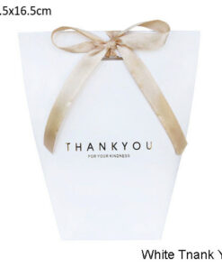 5pcs Upscale Black White Bronzing Merci Candy Bag French Thank You Wedding Favors Gift Box Package 7.jpg 640x640 7
