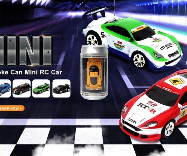 8 Colors Hot Sales 20KM H Coke Can Mini RC Car Radio Remote Control Micro Racing 3