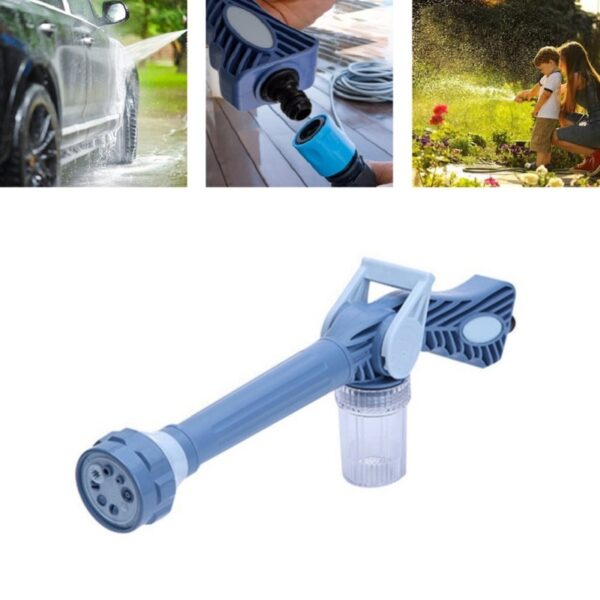 Pistolet à eau haute pression 8 en 1, pistolet de pulvérisation de nettoyage de jardin et de voiture, pulvérisateur en plastique facile à 1