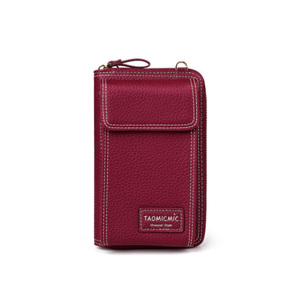 AEQUEEN Dame Solid imitert skinn Clutch Bag Liten Crossbody Bag For kvinner Vesker 4 kortspor 5.jpg 640x640 5