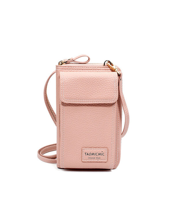 AEQUEEN Dammen Zolitt Faux Lieder Clutch Bag Kleng Crossbody Bag Fir Fraen Portemonnaie 4 Card Slot 6