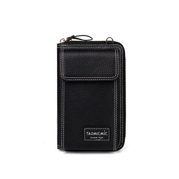 AEQUEEN Ladies Solid Faux leather Clutch Bag Small Crossbody Bag For women Purses 4 Card