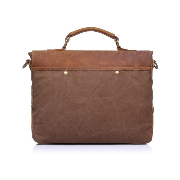 AUGUR New Fashion Men s Vintage Handbag Genuine Leather Shoulder Bag Messenger Laptop Briefcase Satchel Bag 2