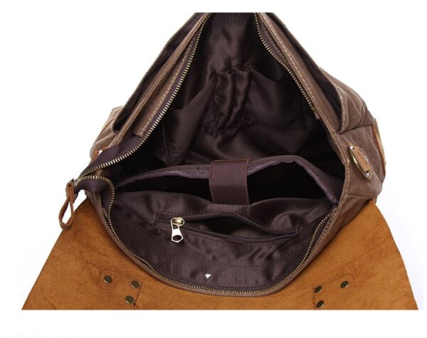 AUGUR Bag-ong Fashion Men s Vintage Handbag Tinuod nga Balat sa Baga nga Messenger Messenger Laptop Bcasecase Satchel Bag 5