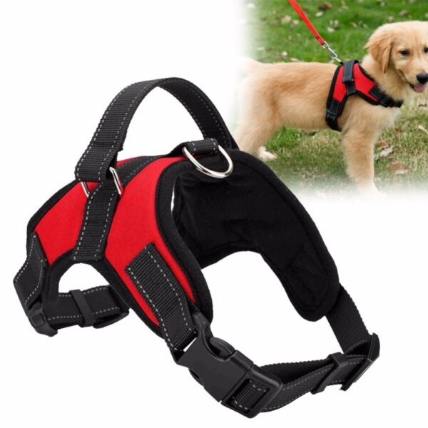 Adjustable Pet Puppy Dakong Dog Harness para sa Gagmay nga Medium Dagko nga mga Iro Animals Pet Walking Hand Strap 3