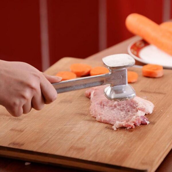 Aluminum Metal Meat Mallet Tenderizer Steak Beef Pagpahumok sa Pestle Pork Chicken Hammer Tool sa Kusina 3