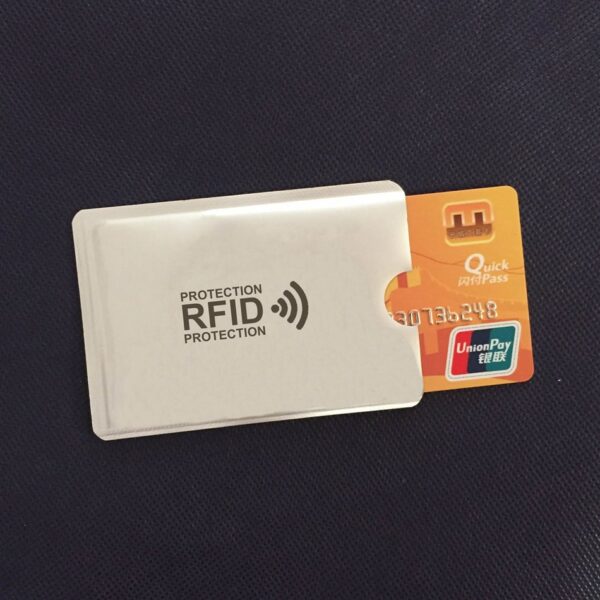 Anti Rfid Wallet Blocking Reader Lock Bank Card Holder Id Bank Card Case Protection Metal Credit 4