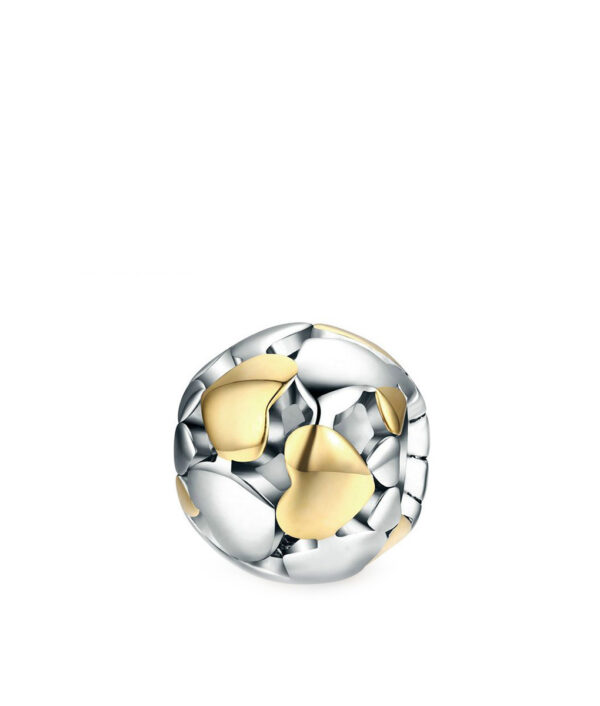 BAMOER 100 925 Sterling Silver Luminous Heart Gold Heart Charms Beads fit Charm Bracelet Valentine Day e1547127836927 2