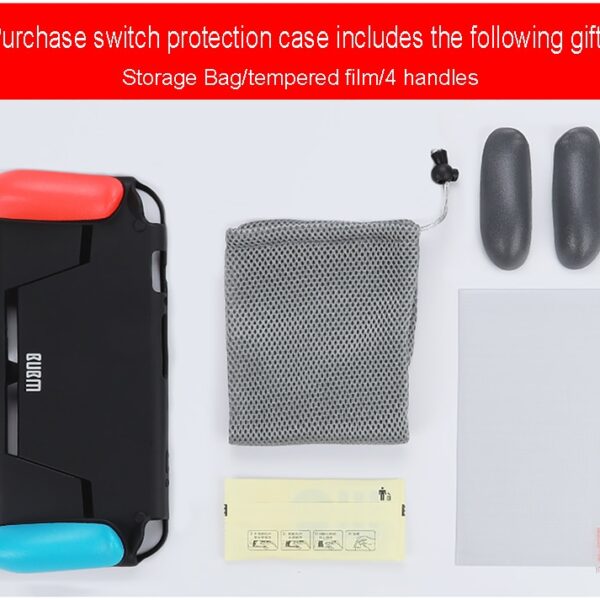 BUBM 2018 Protective Case Cover for Nintendo Switch Comfortable TPU Handle Grip with Game Card Slot 5