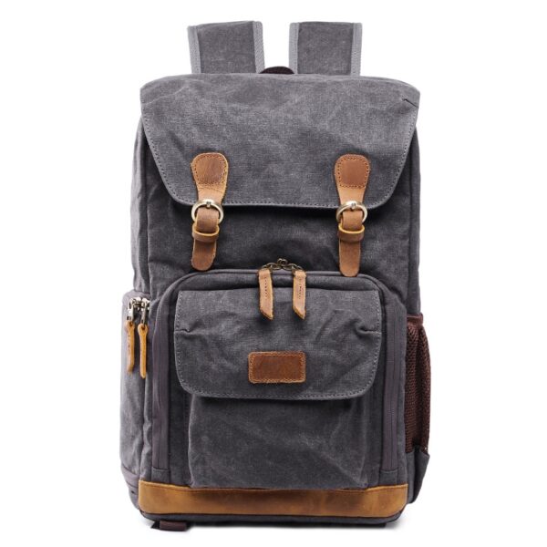 Nikon Canon 4 සඳහා Batik Canvas Waterproof Photography Bag Outdoor Wear resistant Large Camera Photo Backpack Men