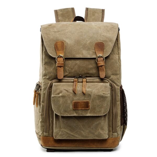 Batik Canvas Waterproof Photography Bag Outdoor Wear resistant Large Camera Photo Backpack Men for Nikon