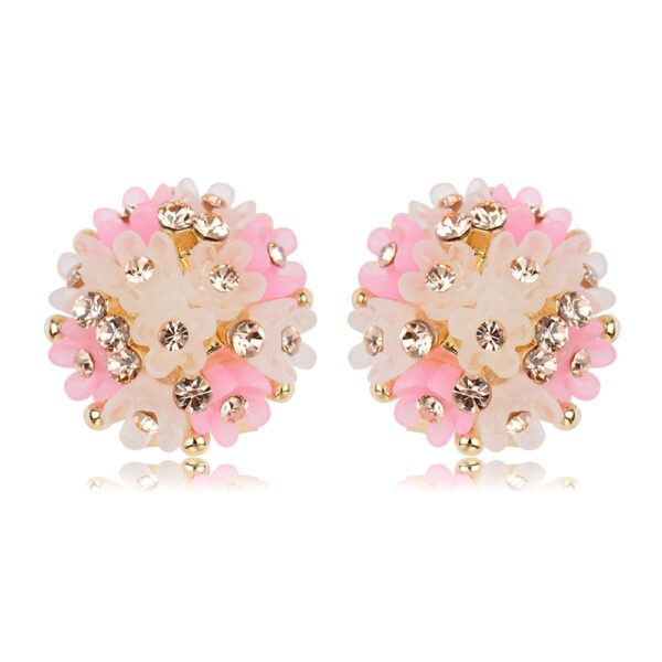 Boucle d oreille Femme Fashion Stud Earrings for Women Bijoux Crystal Flower Earrings for Women 2017 3
