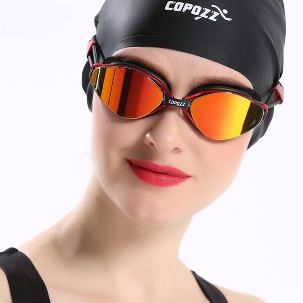 Brand New Professional Swimming Goggles Anti Fog UV Adjustable Plating men women Waterproof silicone glasses adult 2