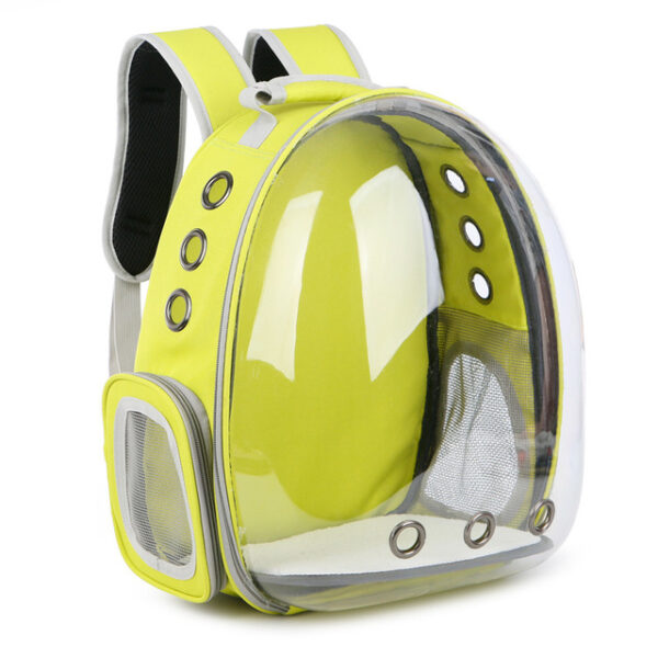 Mochila de transporte de gato para Kitty Puppy Chihuahua Pet Carrier Cápsula transparente Transpirable Bolsa de viaje para gatos de viaje al aire libre 4.jpg 640x640 4