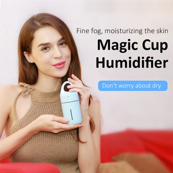 Color Cup Humidifier via USB Charger Magic Auto Car Air Purifier Aroma Diffuser mini Aromatherapy Humidifiers 1