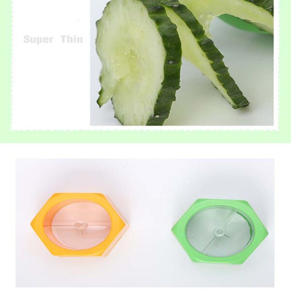 Creative Multi Purpose Vegetable Cutter Screw Cucumber Slicer Plastic Peeler Fruit Spiralizer Salad Cutter Fruits tool 5