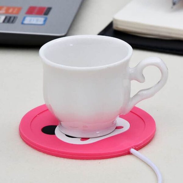 Cute Cartoon 5V USB Warmer Silicone Heat Heater for Milk Tea Coffee Mug Hot Drinks Beverage 1