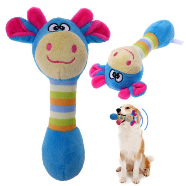 Cute Pet Dog Toys Chew Squeaker Animals Pet Toys Plush Puppy Honking Squirrel For Dogs Cat 1