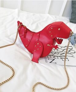 DUSUN Rivet Personality Dinosaur Design Fashion Leather Crossbody Mini Messenger Bag Women Chain Purse Female Shoulder 2.jpg 640x640 2