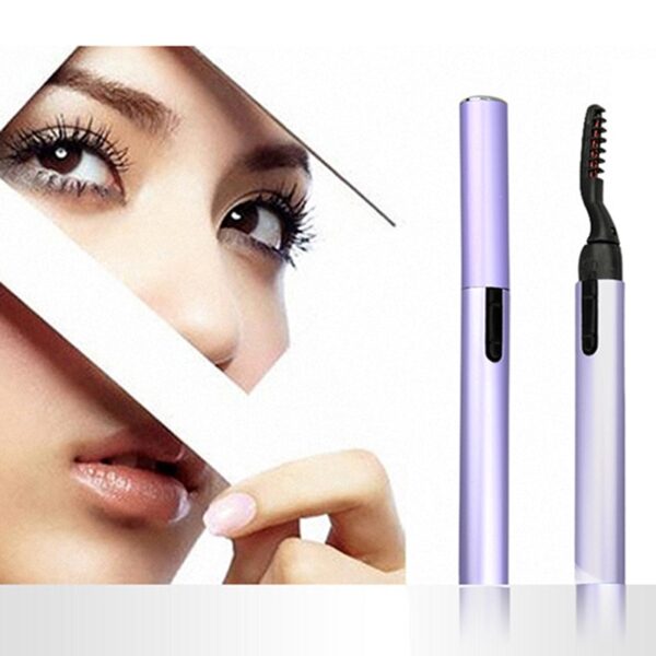 ETEREAUTY Beauty Electric Heated Eyelash Curler Pen Makeup Cosmetic Perfect Big Eyes Remover Clip Eyebrow Eye 2