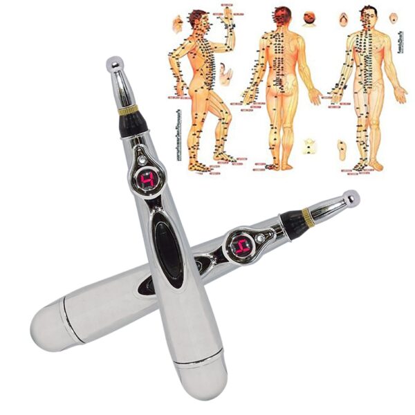 Electronic Acupuncture Pen Electric Meridians Acupuncture Machine Magnet Laser Therapy Heal Instrument Meridian Energy Pen 4