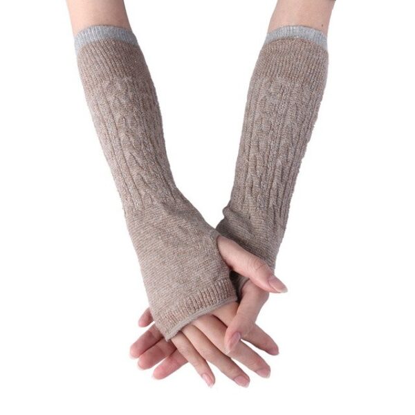 Fashion Long Fingerless Gloves Soft Women Winter Knitted Warm Half finger Gloves Wool Long Gloves Multiple 3.jpg 640x640 3