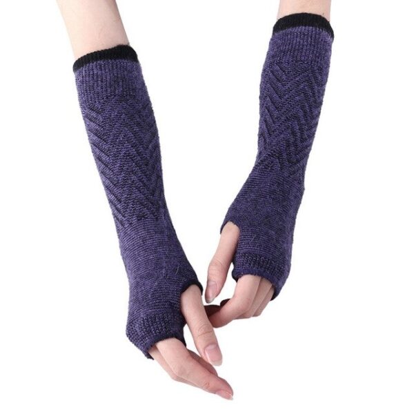 Fashion Long Fingerless Gloves Soft Women Winter Knitted Warm Half finger Gloves Wool Long Gloves Multiple 7.jpg 640x640 7