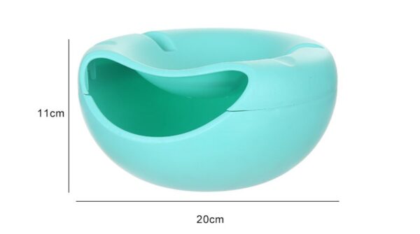 Fashion Plastic Fruit Dish Snacks Nut Melon Seeds Bowl Double Layer Candy Plate Peels Shells Multifunctional 3