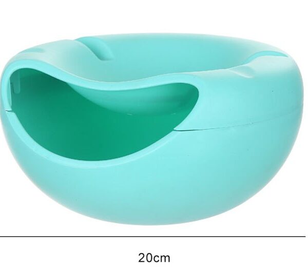 Fashion Plastic Fruit Dish Snacks Nut Melon Seeds Bowl Double Layer Candy Plate Peels Shells Multifunctional 3