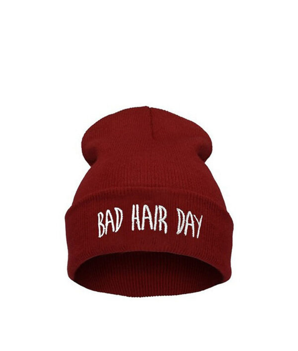 Fashion Skullies Beanies Woman Bad Hair Day Hats Winter Unisex Kaswal nga Lalaki nga Cap Boy Hip Hop 6