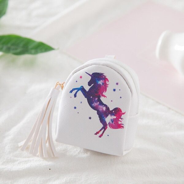 Fashion Women PU Unicorn Mini Wallet Card Key Holder Zip Coin Purse Clutch Bags 4.jpg 640x640 4