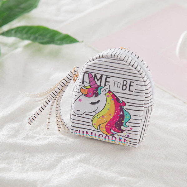 Fashion Women PU Unicorn Mini Wallet Card Key Holder Zip Coin Purse Clutch Bags 5.jpg 640x640 5