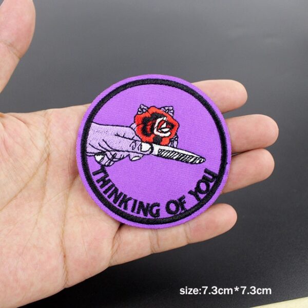 Fashion cool UFO Alien patches Embroidery iron on sewing for clothing Patches Round Badge stickers on 11.jpg 640x640 11