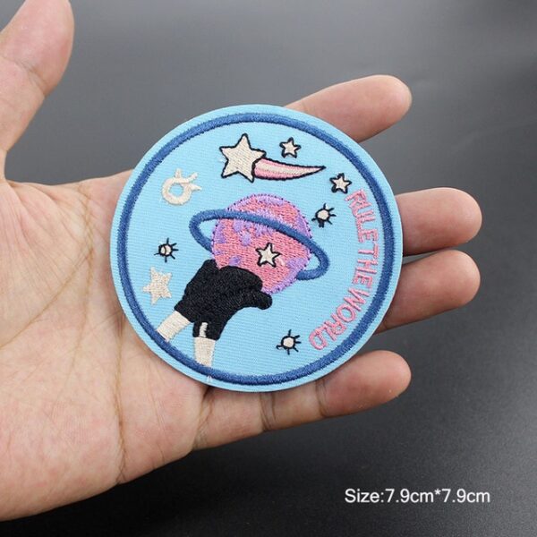 Fashion cool UFO Alien patches Embroidery iron on sewing for clothing Patches Round Badge stickers on 19.jpg 640x640 19