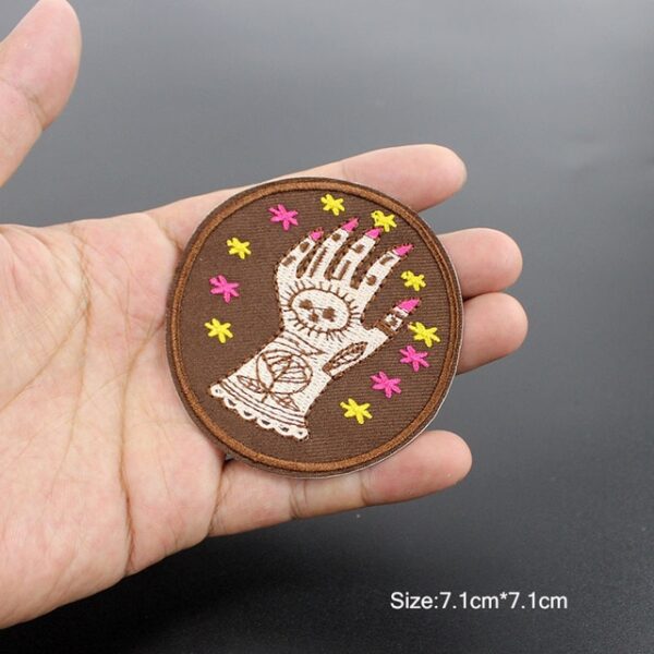 Fashion cool UFO Alien patches Embroidery iron on sewing for clothing Patches Round Badge stickers on 5.jpg 640x640 5