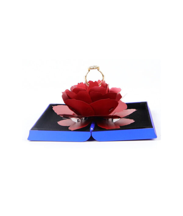 Foldable Rose Ring Box Para sa mga Babaye 2019 Creative Jewel Storage Paper Case Gamay nga Gift Box Para sa 4.jpg 640x640 4