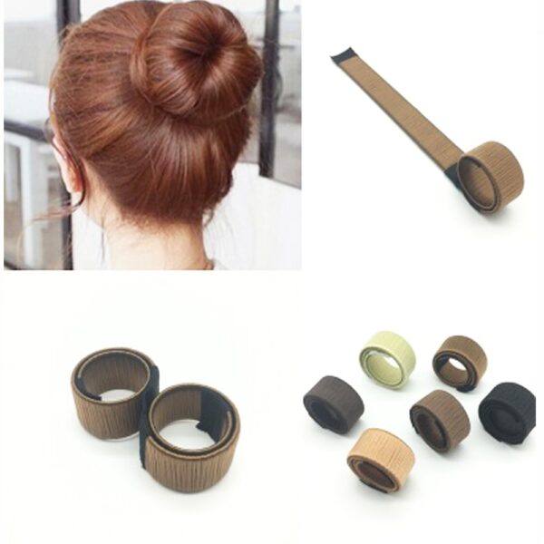 French Twist Magic Hair Styling Tools Donuts Bud Head Band Hair Disk Girls Braider Maker Style