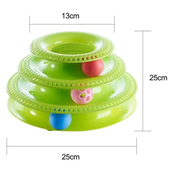 Kataw-anan nga Pet Dulaan Cat Crazy Ball Disk Interactive Amusement Plate Play Disc Trilaminar Turntable Cat Dulaan 10.jpg 640x640 10