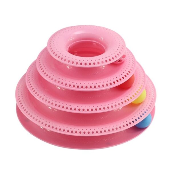 Funny Pet Toys Cat Crazy Ball Disk Interactive Amusement Plate Play Disc Trilaminar Turntable Cat Toy 11.jpg 640x640 11