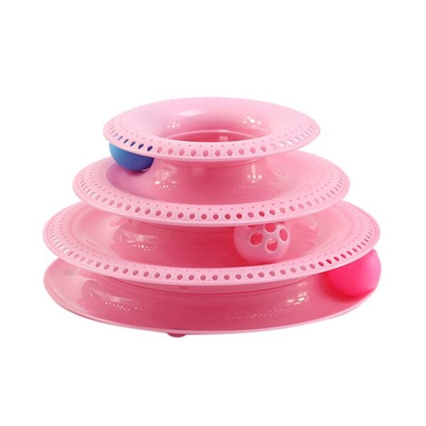 Funny Pet Toys Cat Crazy Ball Disk Interactive Amusement Plate Play Disc Trilaminar Turntable Cat Toy 12.jpg 640x640 12