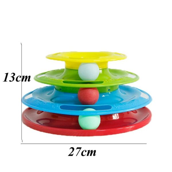 Kataw-anan nga Pet Dulaan Cat Crazy Ball Disk Interactive Amusement Plate Play Disc Trilaminar Turntable Cat Dulaan 13.jpg 640x640 13