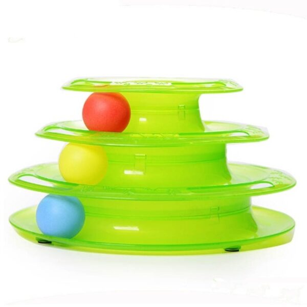 Funny Pet Toys Cat Crazy Ball Disk Interactive Amusement Plate Play Disc Trilaminar Turntable Cat Toy 2.jpg 640x640 2