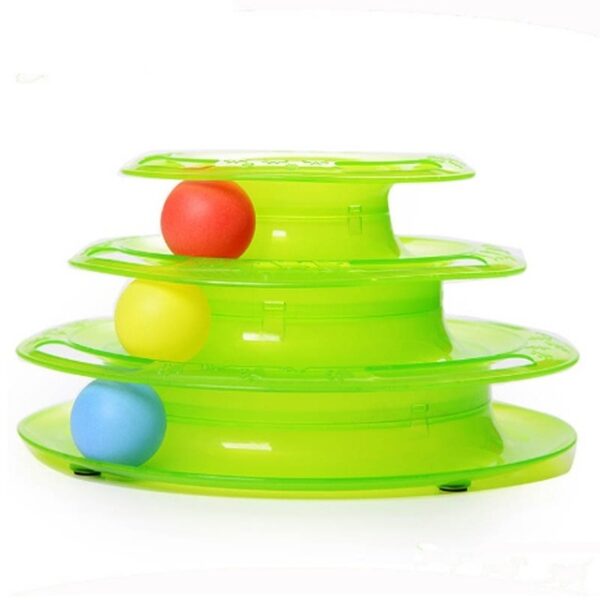 Kataw-anan nga Pet Dulaan Cat Crazy Ball Disk Interactive Amusement Plate Play Disc Trilaminar Turntable Cat Dulaan 2.jpg 640x640 2