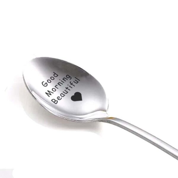 Gift for boyfriend Stainless Steel Spoon Good morning handsome beautiful girlfriend present valentines day gift anniversary 1.jpg 640x640 1