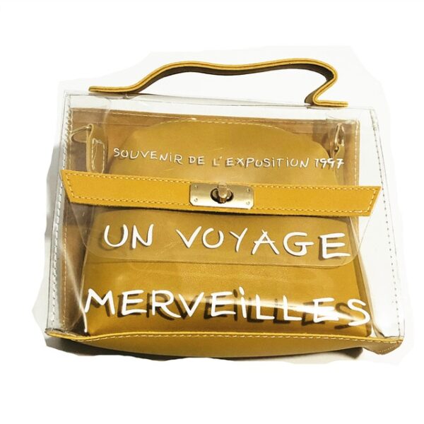 HLDAFA 2019 Ontwerp Luxe Merk Vrouwen Transparante Tas Clear PVC Jelly Kleine Tote Messenger Bags Vrouwelijke 4.jpg 640x640 4