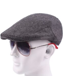 HT1100 New Fashion Wool Felt Mens Berets Winter Warm Striped Flat Caps High Quality Cabbie Newsboy.jpg 640x640
